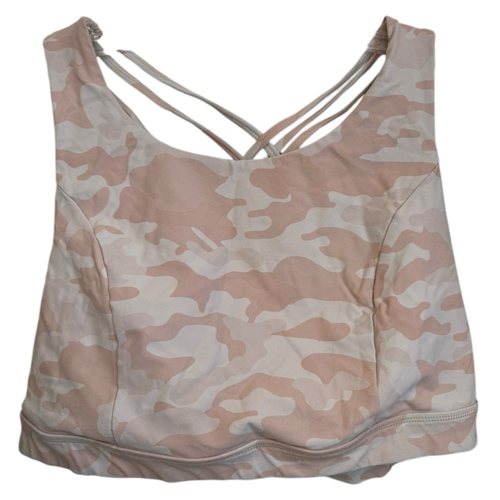 Torrid Active Size 3 Pink Camo Plus Size Sports Bra Lined STRETCH EUC